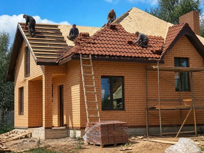 Монтаж кровли из натуральной черепицы — пример работы №1